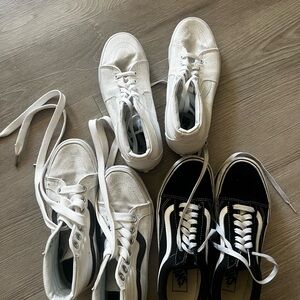 3 PAIRS OF VANS FOR $20.00